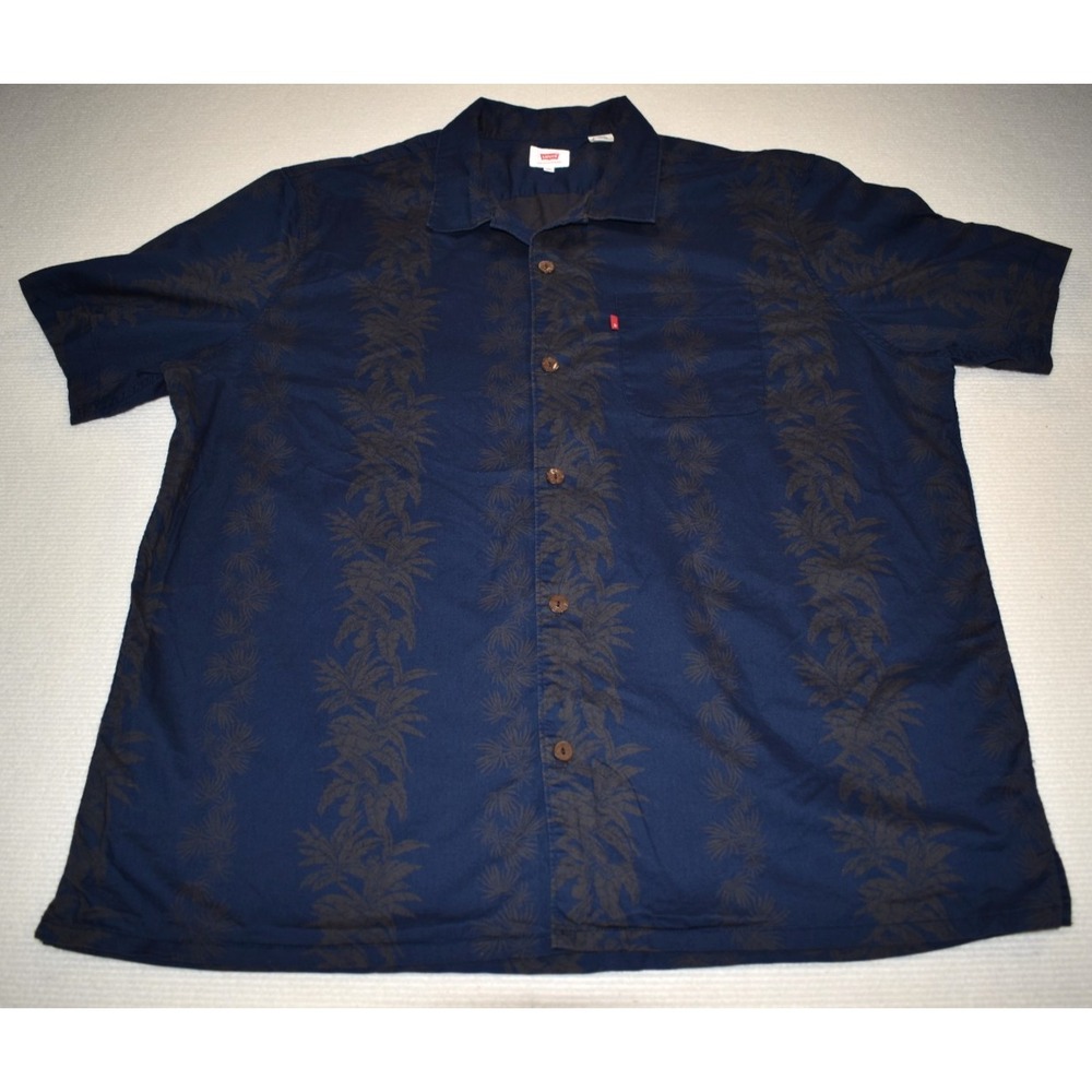 Levi's Hawaiian Tropical Floral Vacation Short Sleeve Size XXL Shirt